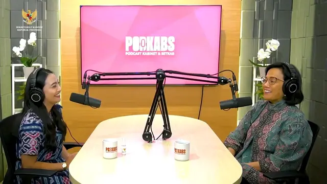 Menteri Keuangan Sri Mulyani Indrawati dalam Podcast Sekretariat Kabinet dengan judul Ngobrol Seru Bareng Sri Mulyani: Pemerintahan Bukanlah Tembok.