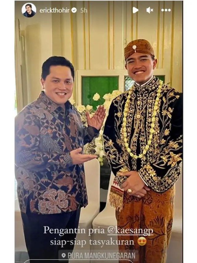 8 Potret Publik Figur Hadiri Resepsi Pernikahan Kaesang-Erina di Pura Mangkunegaran