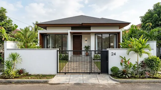 Ide Pagar Sederhana dari Batu Bata