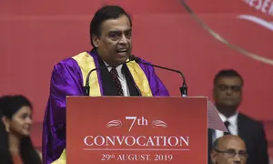 Orang terkaya kesembilan di dunia asal India, Mukesh Ambani. (AFP/Sam Panthaky)