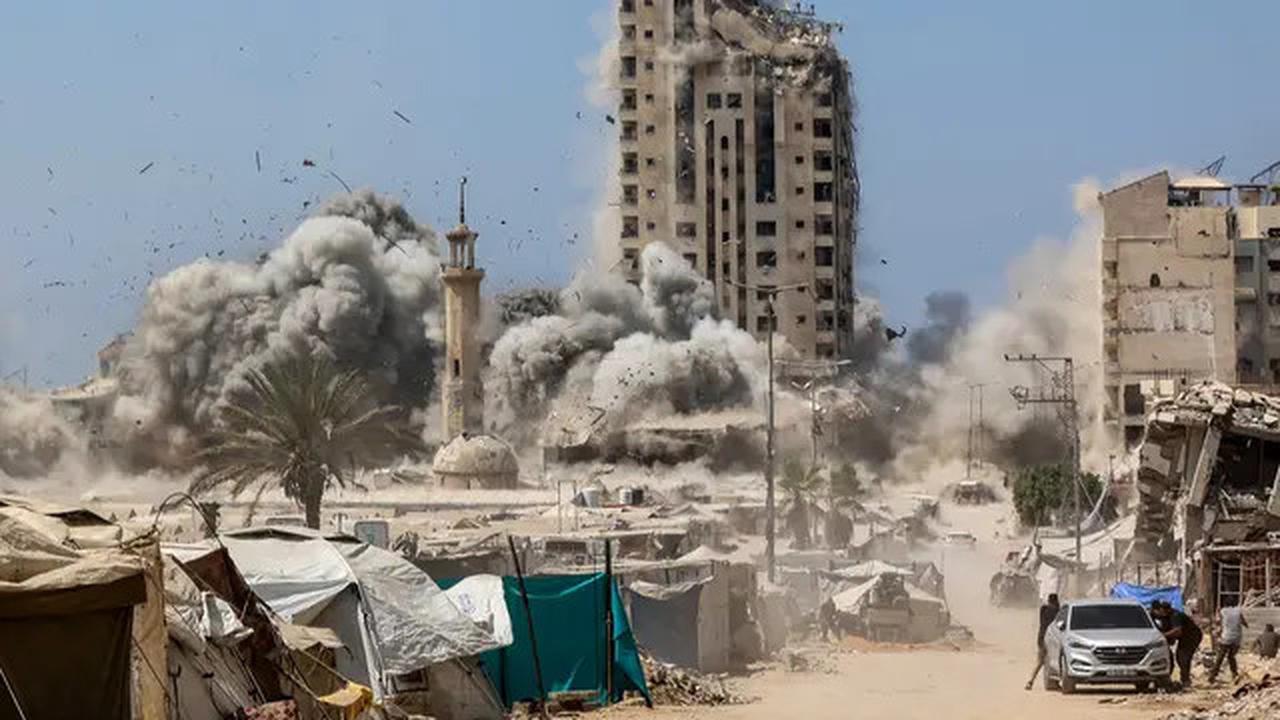 Gedung Menara Sussi Gaza Hancur, Israel: Dipakai Hamas untuk Aktivitas Militer