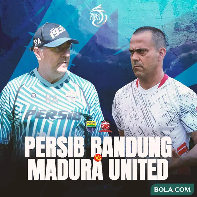 Liga 1 - Duel Pelatih - Persib Bandung Vs Madura United
