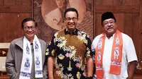 Di tengah memanasnya suhu politik jelang Pilkada 2024 di Jakarta, Pramono Anung dan Rano Karno silaturahmi ke rumah mantan gubernur, Anies Baswedan. (Foto: Dok. Instagram @aniesbaswedan)