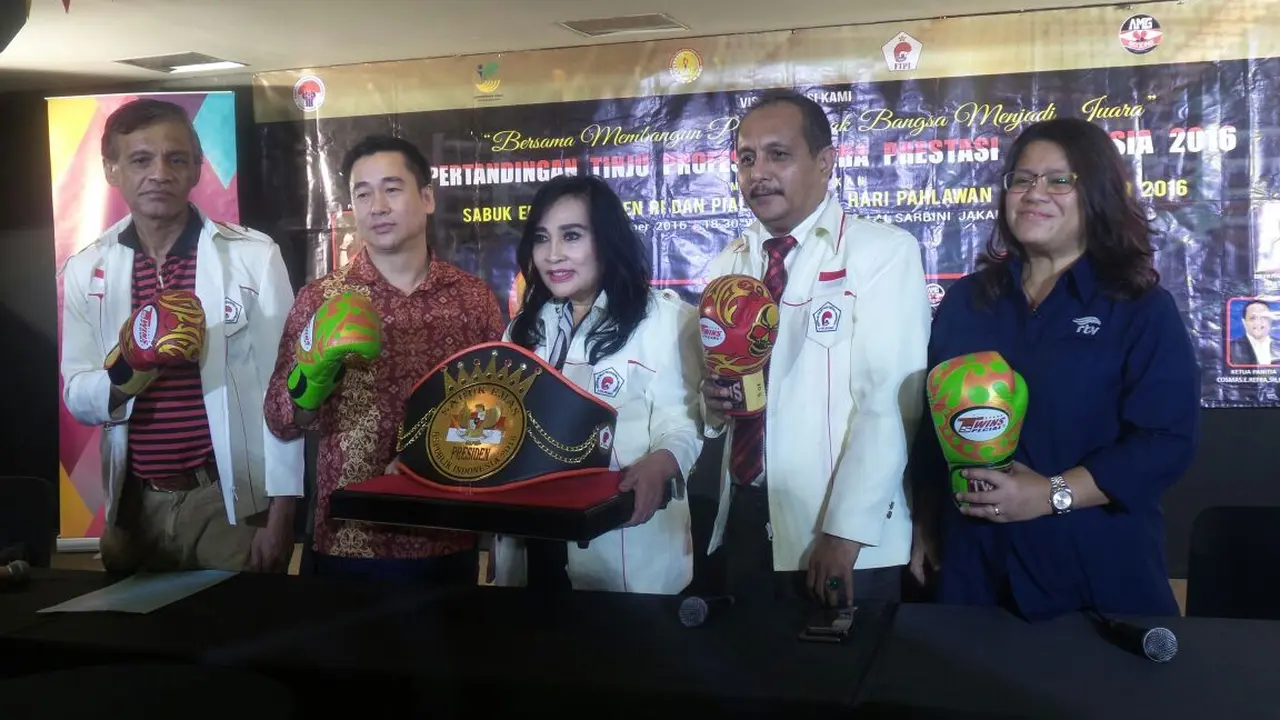 Konfrensi pers Sabuk Emas Presiden RI di Balai Saribini, Plaza Semanggi, Jakarta (Jumat (14/10/2016)