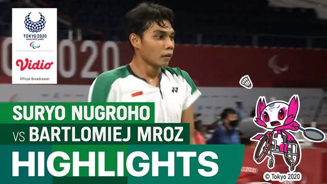 Berita Video, Highlights Suryo Nugroho Vs Bartlomiej Mroz di Paralimpiade Tokyo 2020 pada Kamis (2/9/2021)