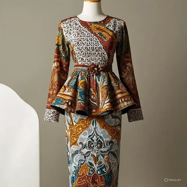 Model baju batik dress