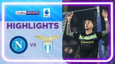 Berita video highlights laga pekan ke-25 Liga Italia (Serie A) 2022/2023 antara Napoli melawan Lazio yang berakhir dengan skor 0-1, Sabtu (4/3/2023) dini hari WIB.
