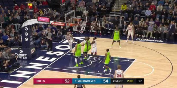 VIDEO : Cuplikan Pertandingan NBA, Timberwolves 122 vs Bulls 104