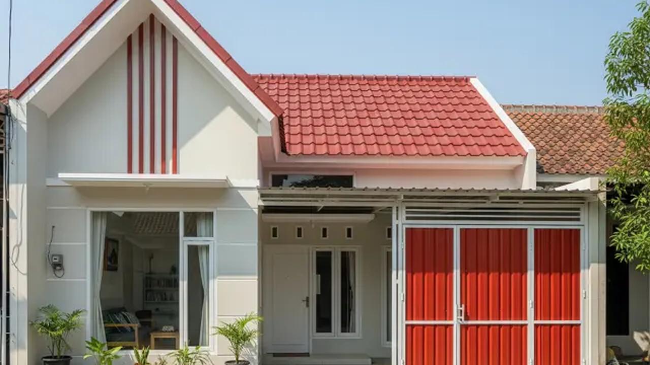 Desain Atap dan Plafon yang Paling Simpel/Desain Rumah Budget di Bawah Rp 200 Juta Ada Garasi (Sumber: gemini.com)