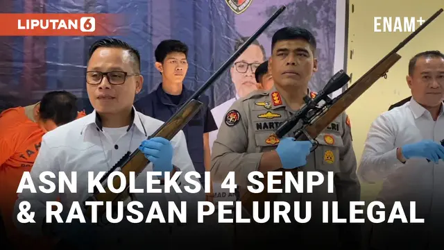 Miliki 4 Senpi dan Ratusan Peluru Ilegal, ASN Kementerian Ditangkap Polisi