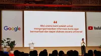 Direktur Hubungan Pemerintah dan Kebijakan Publik Google Indonesia Putri Alam. (Liputan6.com/Agustinus M. Damar)