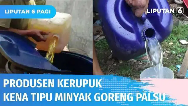 VIDEO: Waspada! Tergiur Harga Minyak Goreng Murah, Gak Taunya Air Dicampur Pewarna