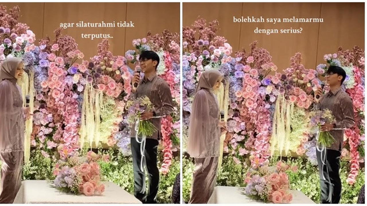 Sedang Viral, Wanita Ini Dilamar Pakai Pantun 'Pinjam Seratus' di Hari Lamaran