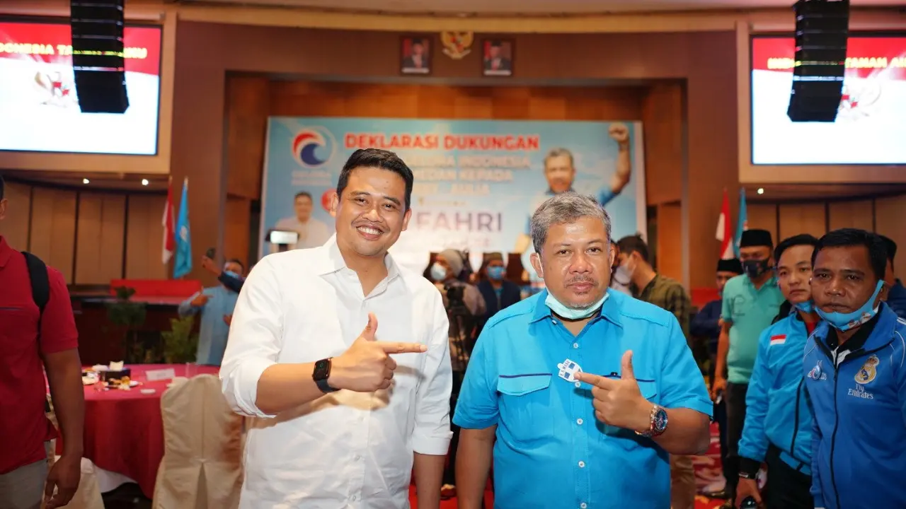 Bobby Nasution dan Fahri Hamzah