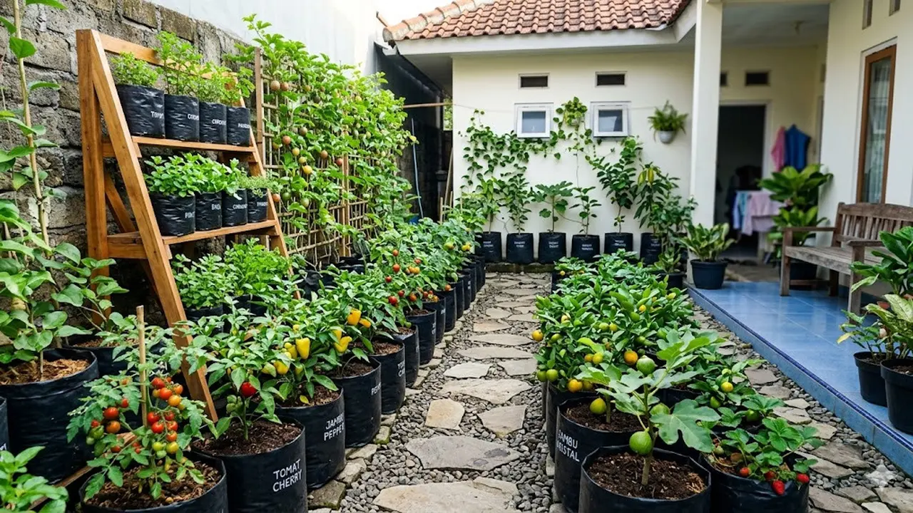 Desain Kebun Buah di Halaman Sempit