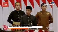 Presiden Joko Widodo atau Jokowi dalam pidato Sidang Tahunan MPR, DPR, DPD tahun 2024 di Gedung Parlemen Jakarta, Jumat (16/8/2024). (Foto: Tangkapan layar Vidio.com).