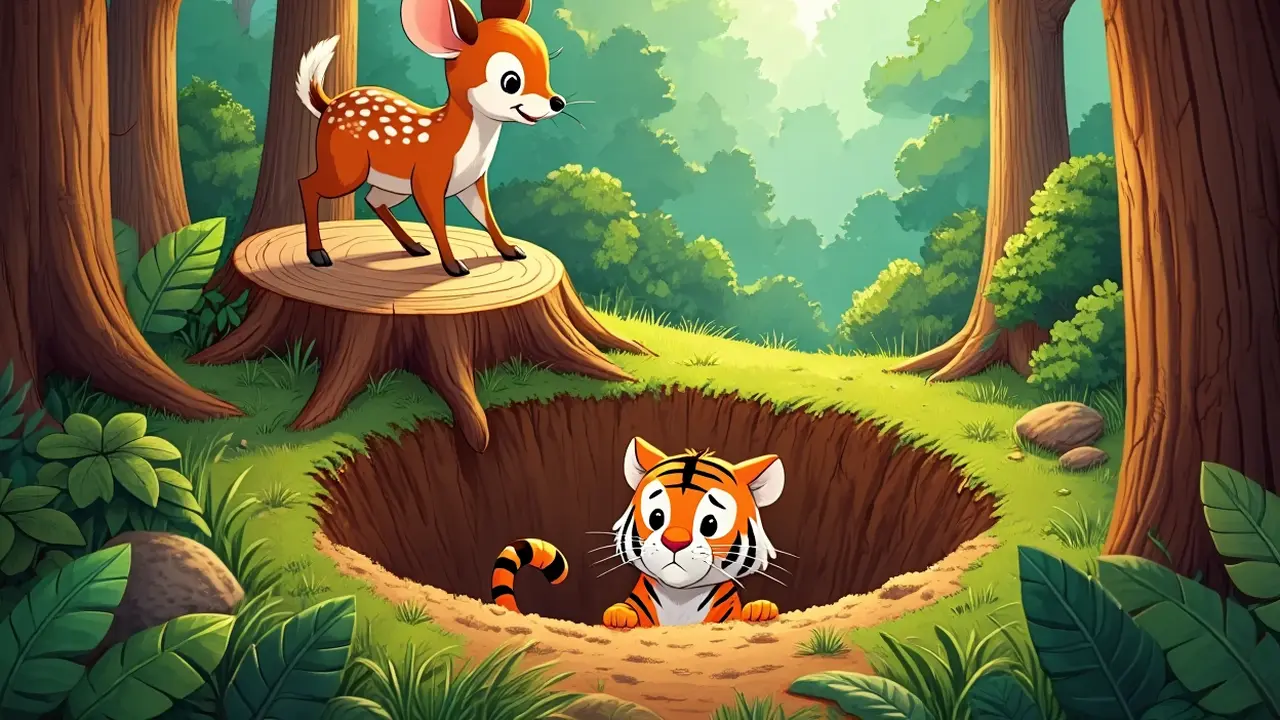 Dongeng kancil singkat (Foto: Reve Art AI)
