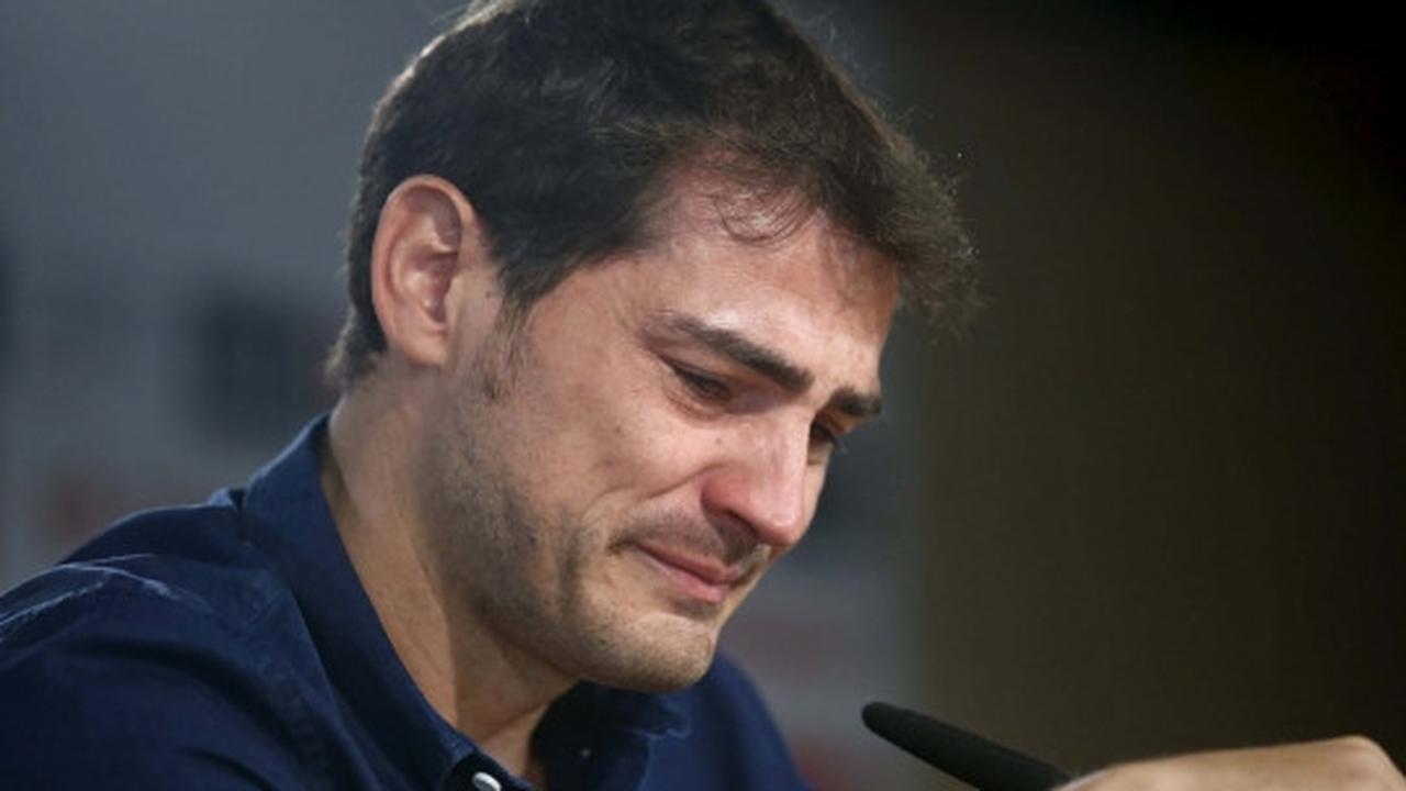 Tangis haru Iker Casillas saat ucap perpisahan untuk Real Madrid