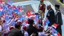 Pertemuan bilateral tersebut membahas penguatan kerja sama Indonesia-Fiji serta peran kedua negara dalam menghadapi tantangan global. (BAY ISMOYO/AFP)