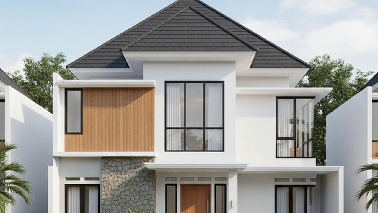 8 Gambar Rumah Minimalis Atap Limas, Desain Elegan yang Cocok untuk Lahan Kecil maupun Luas