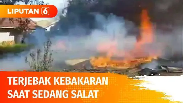 Sebuah rumah di Palopo, Sulawesi Selatan ludes terbakar. Sang pemilik rumah, Marjuni (71) tewas, diduga terjebak saat sedang melaksanakan salat di kamarnya.