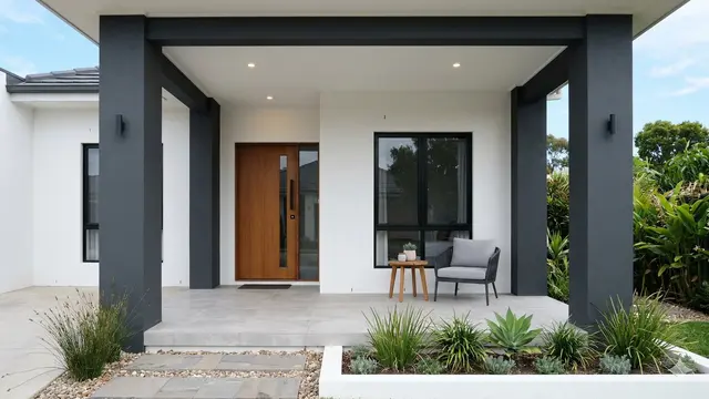 Ide Warna Cat Teras dan Pilar Rumah yang Cocok untuk Rumah Minimalis (Foto: Gemini AI)