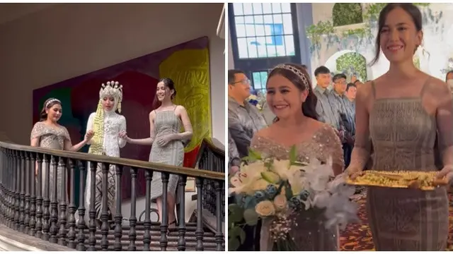 6 Potret Prilly Latuconsina Jadi Bridesmaid di Pernikahan Sahabat, Didoakan Menyusul
