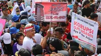 Gubernur Jateng Ganjar Pranowo memimpin aksi 3000 pelajar tentang melawan korupsi. (Merdeka.com)