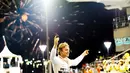 Nico Rosberg menjadi juara F1 GP Abu Dhabi yang berlangsung di Sirkuit Yas Marina, Abu Dhabi, UEA, Minggu (29/11/2015). (EPA/Srdjan Suki)