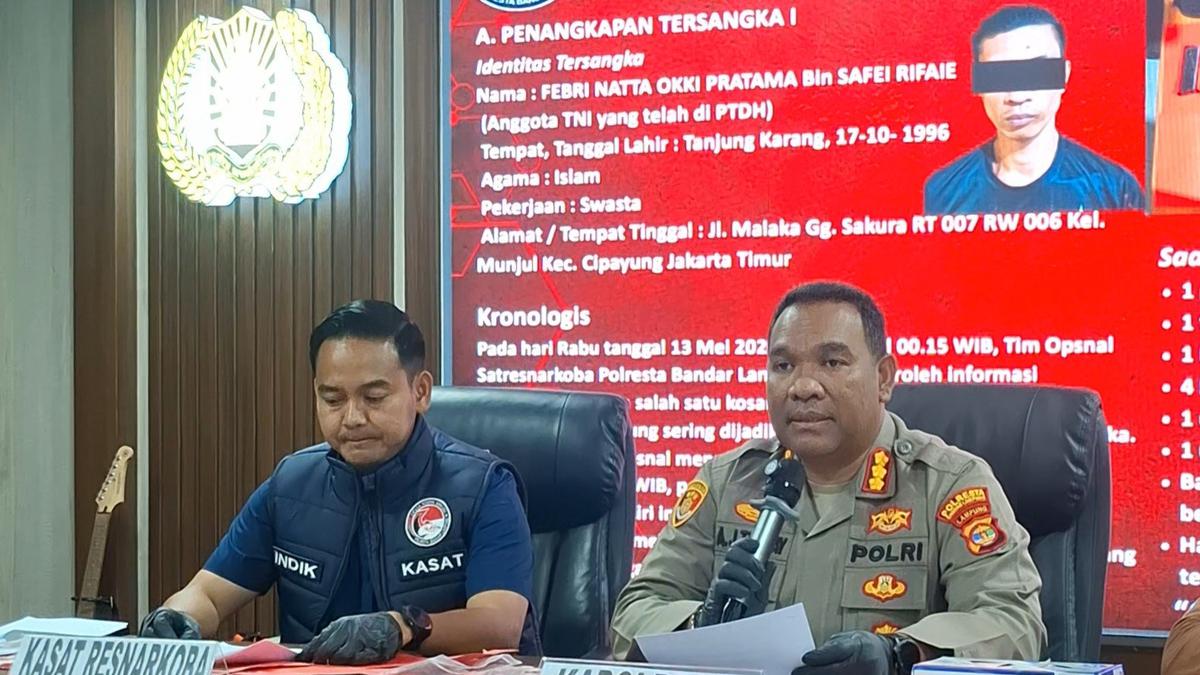Pecatan TNI AU di Balik Bisnis Haram Pil Ekstasi di Lampung
