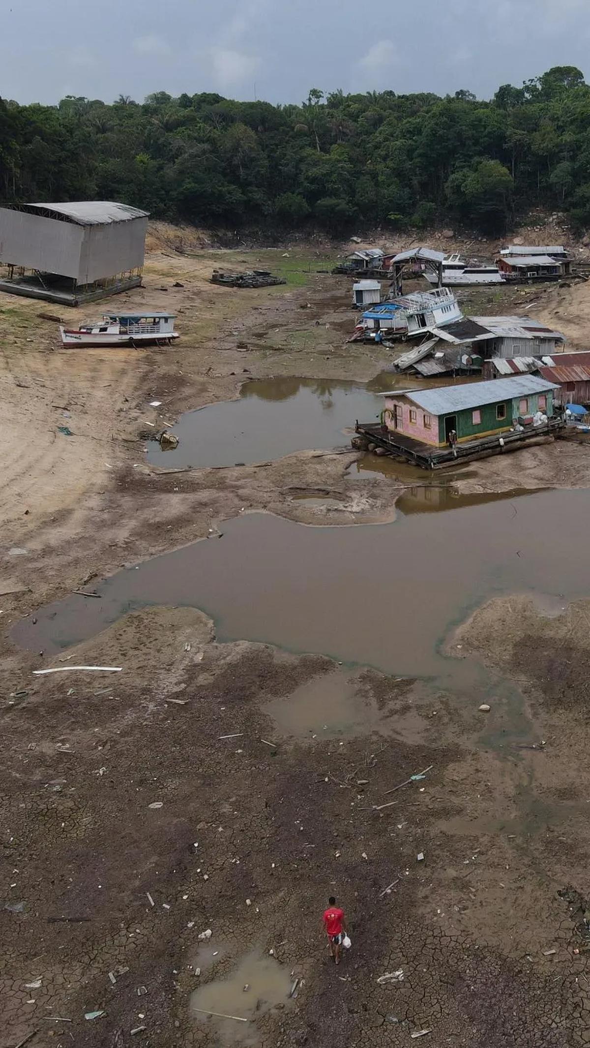 Kekeringan ini telah berdampak pada 481.000 warga menurut badan pertahanan sipil di negara bagian Amazonas.<br>