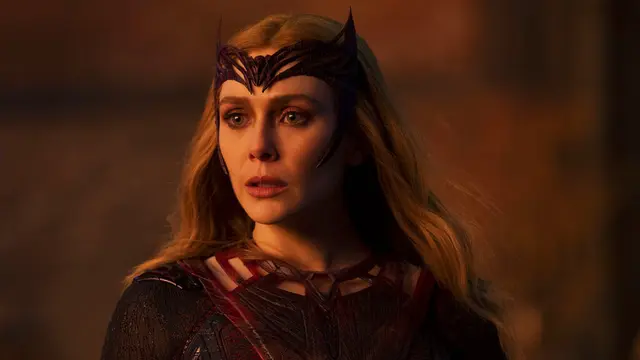 Elizabeth Olsen dalam Doctor Strange in the Multiverse of Madness. (Marvel Studios via AP)