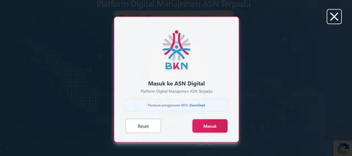 Cara Aktivasi ASN Digital 2026, Lengkap dengan Aktivasi MFA dan Solusi Jika Gagal Login