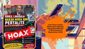 Cek Fakta: Hoaks Bahlil akan Naikkan Harga Pertalite Mulai 26 September 2026