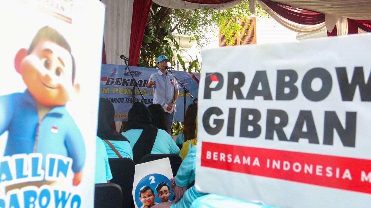 Juru Bicara Tim Kampanye Nasional (TKN) Prabowo-Gibran Rahayu Saraswati Djojohadikusumo hadir dalam deklarasi dukungan di Kawasan Kertanegara, Jakarta Selatan, Selasa (30/1/2024).<br>(Foto merdeka.com / Arie Basuki)<br>