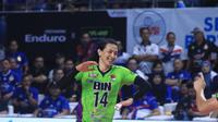 Outside hitter Jakarta STIN BIN Farhan Halim pada PLN Mobile Proliga 2024. (foto: Proliga)