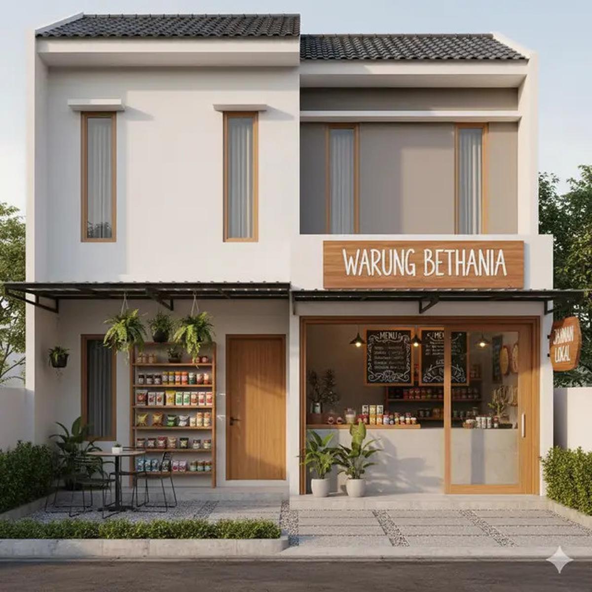9 Gambar Rumah Minimalis Ada Warungnya, Desain Praktis untuk Keluarga dan Usaha