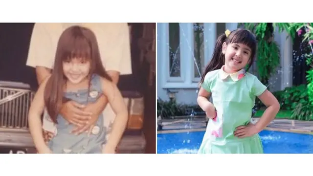 Selain Ashanty, Foto 5 Artis Cantik Saat Kecil Ini Mirip dengan Anaknya