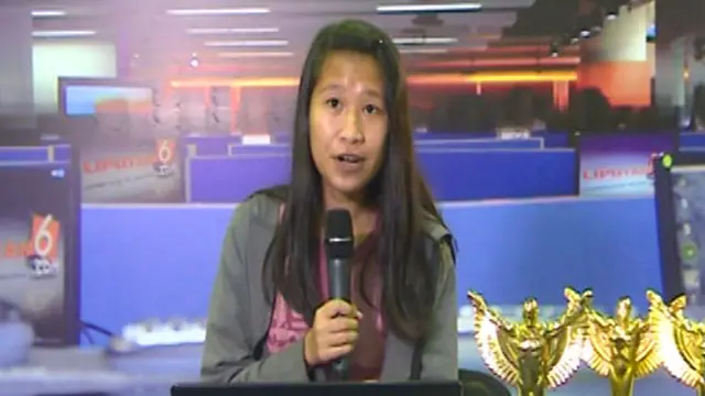 Aulia Pengunjung dan Peserta Presenter di Indonesia Broadcaster Expo 2013