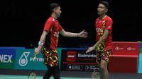 Ganda putra Indonesia Fajar Alfian/Muhammad Rian Ardianto harus puas menjadi runner up Malaysia Open 2022 setelah kalah dari unggulan kedua asal Jepang Takuro Hoki/Yugo Kobayashi.&nbsp;Fajar/Alfian kalah rubber game&nbsp;22-24, 16-21, dan 9-21 di Axiata Arena, Kuala Lumpur, Minggu (3/7). (foto: PBSI)