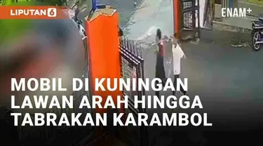 Kecelakaan fatal terekam CCTV terjadi di Jl. Winduhaji, Kuningan, Jawa Barat pada Jumat (01/03/2024) pagi. Sebuah minibus silver tiba-tiba melawan arus dan menabrak pemotor berboncengan dari arah berlawanan. Minibus langsung terguling di saat bersama...