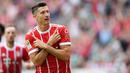 3. Robert Lewandowski (Bayern Munchen) – Pemain bernomor punggung sembilan ini bisa dibilang adalah striker terbaik di Bundesliga. Meskipun produktif dalam mencetak gol, nilainya kemungkinan akan tetap 90 di FIFA 20. (AFP/Patrik Stollarz)