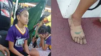 Gadis berusia 11 tahun asal Filipina berhasil raih 3 medali emas cabang lari tanpa sepatu. (Sumber: Facebook/Predirick B. Valenzuela )