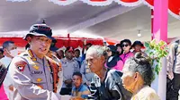 Kapolri Jenderal Listyo Sigit Prabowo saat menghadiri kegiatan bakti kesehatan dan sosial untuk masyarakat Palue, Kabupaten Sikka, Nusa Tenggara Timur (NTT). (Dok. Tim Divhumas Polri)