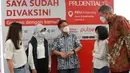 Sentra vaksinasi Prudential Indonesia yang berlangsung hingga Desember 2021 merupakan inisiatif perusahaan dalam mendukung percepatan program vaksinasi pemerintah dan memanfaatkan aplikasi Pulse by Prudential. (Liputan6.com/HO/Pru)