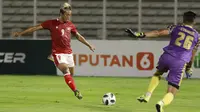 Gol kedua Timnas Indonesia tak lepas dari peran yang diberikan oleh Neymar dari Arema yaitu julukan bagi Kushedya Hari Yudo. (Foto: Bola.com/M. Iqbal Ichsan)