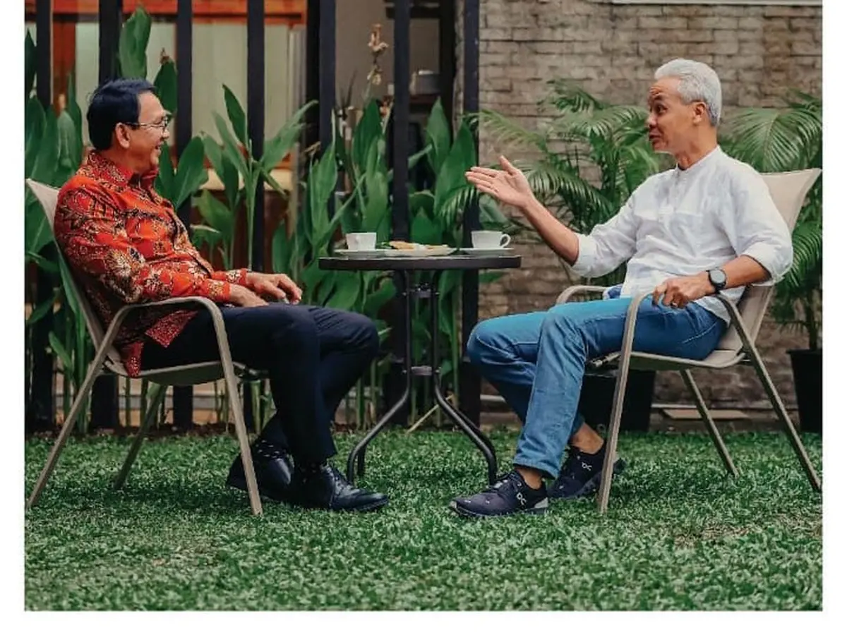 Ganjar dan Ahok Ngopi Bareng, Apa yang Dibahas? - Pemilu Liputan6.com