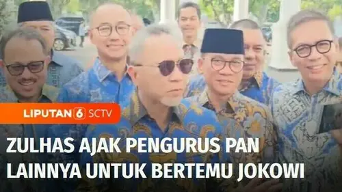 VIDEO: Ketum Zulhas Ajak Seluruh Pengurus PAN untuk Bertemu Presiden Jokowi di Istana Negara