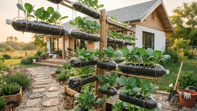 Kebun Mini dari Botol Bekas