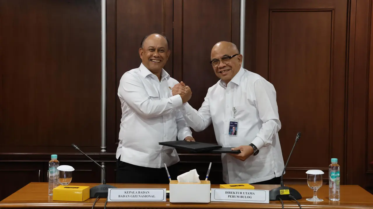Perum Bulog dan Badan Gizi Nasional (BGN) menandatangani Nota Kesepahaman (MoU) untuk mempercepat pemenuhan gizi nasional. (Dok Bulog)